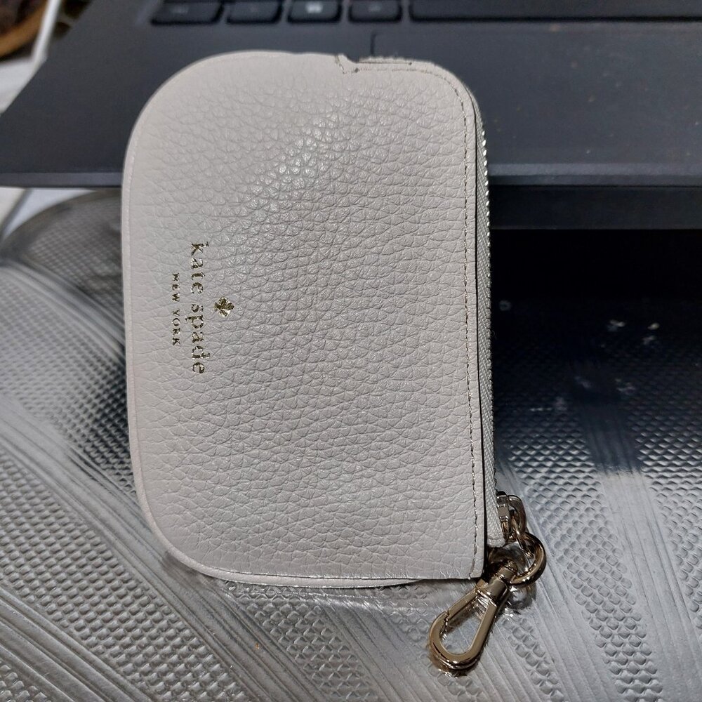 Kate Spade Mini Clip On COIN PURSE KEYCHAIN BAG CHARM Mini Bag Wallet 2 COLORS - Picture 13 of 14